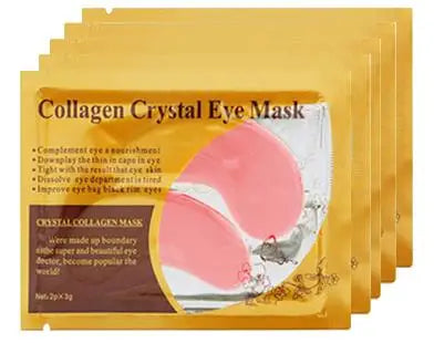 20Pcs=10Pairs Gold Collagen Crystal Eye Mas