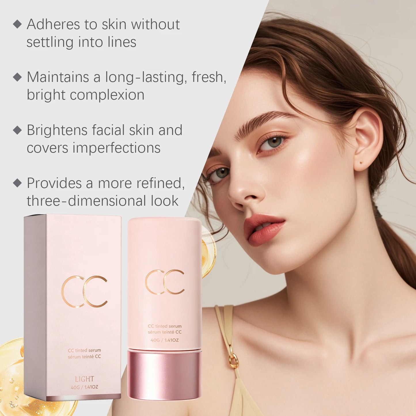 CC Cream Cover Blemishes Redness Glow Face Makeup